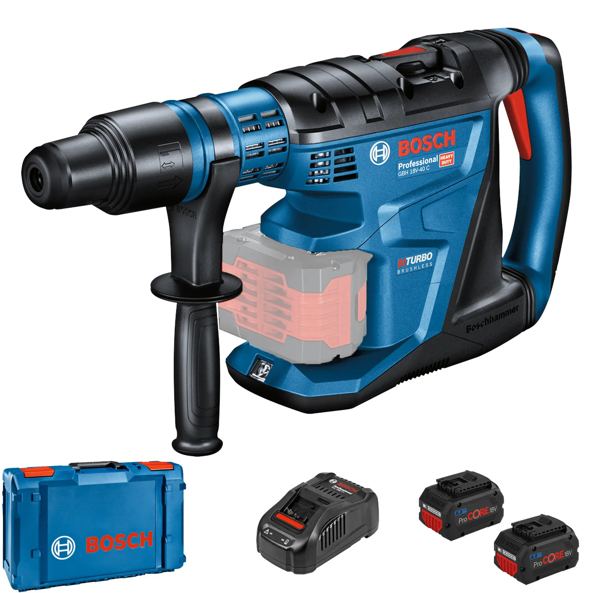 Martello Perforatore Bosch GBH 18V-40 C PRO 18V 8Ah