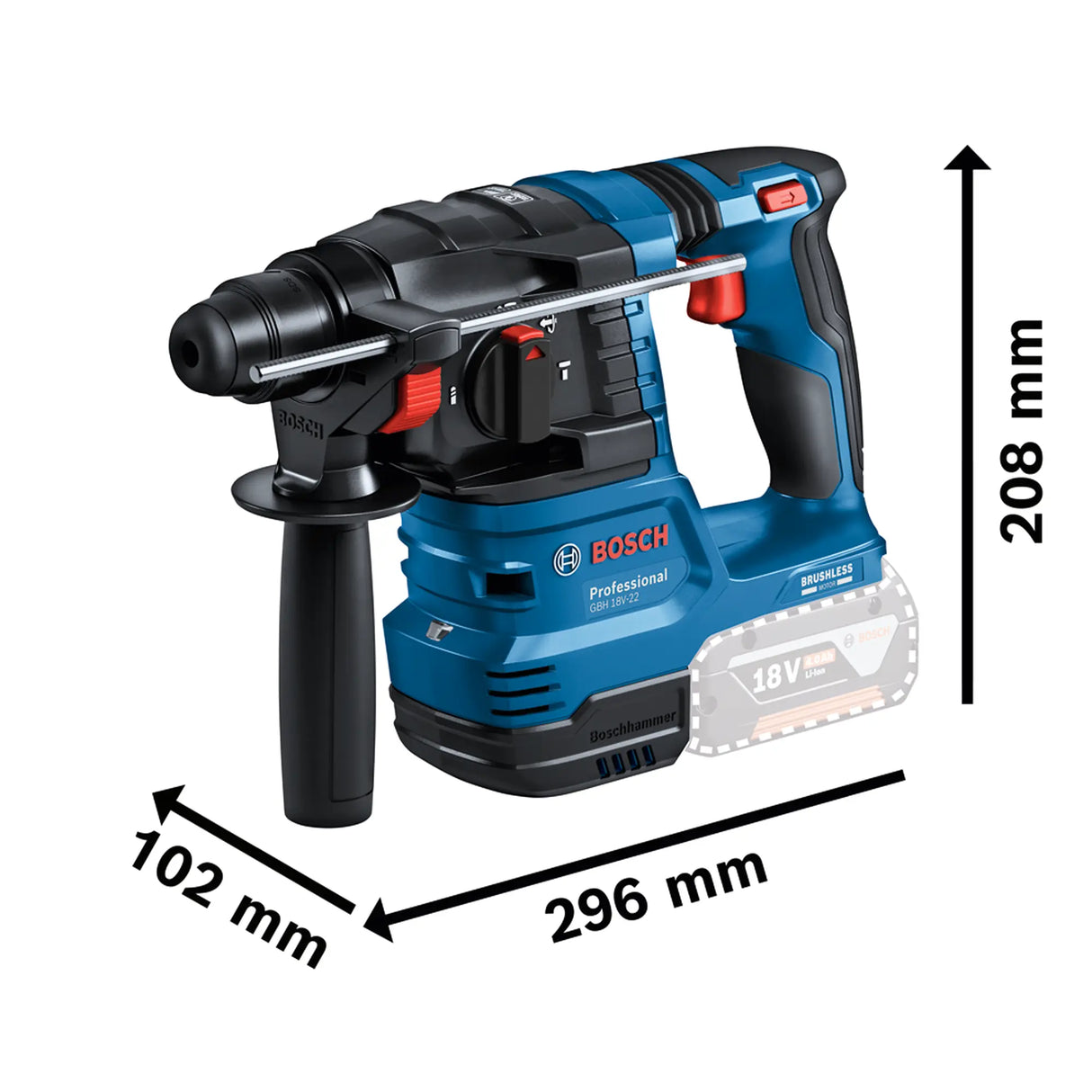 Młotowiertarka Bosch GBH 18V-22 PRO 18 V
