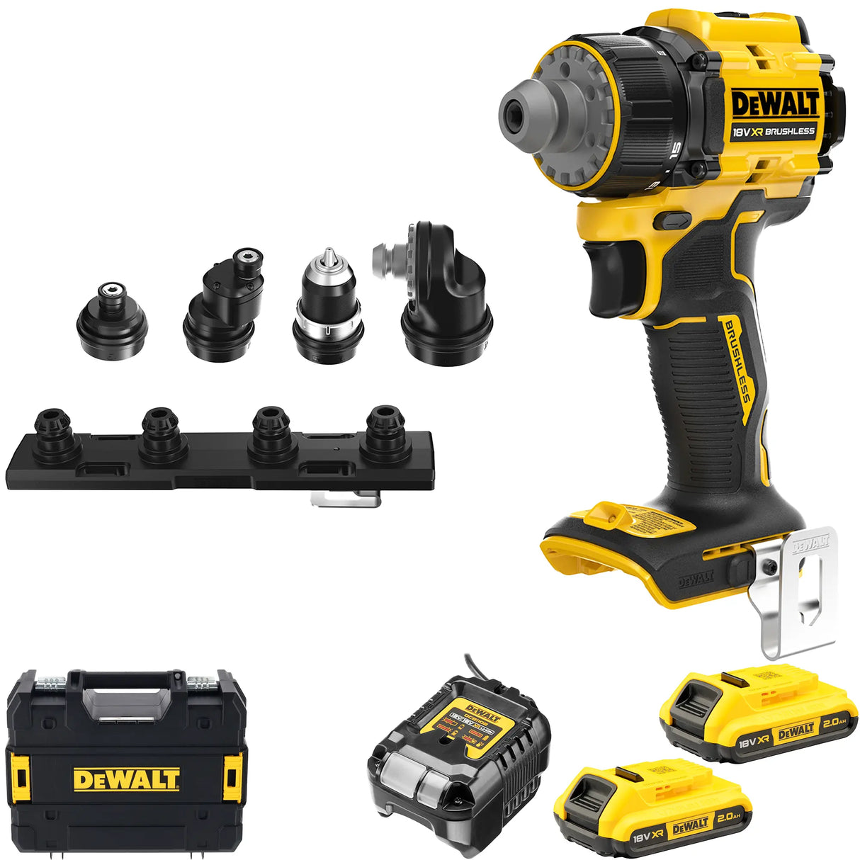 Trapano avvitatore multitesta Dewalt DCD803 18V