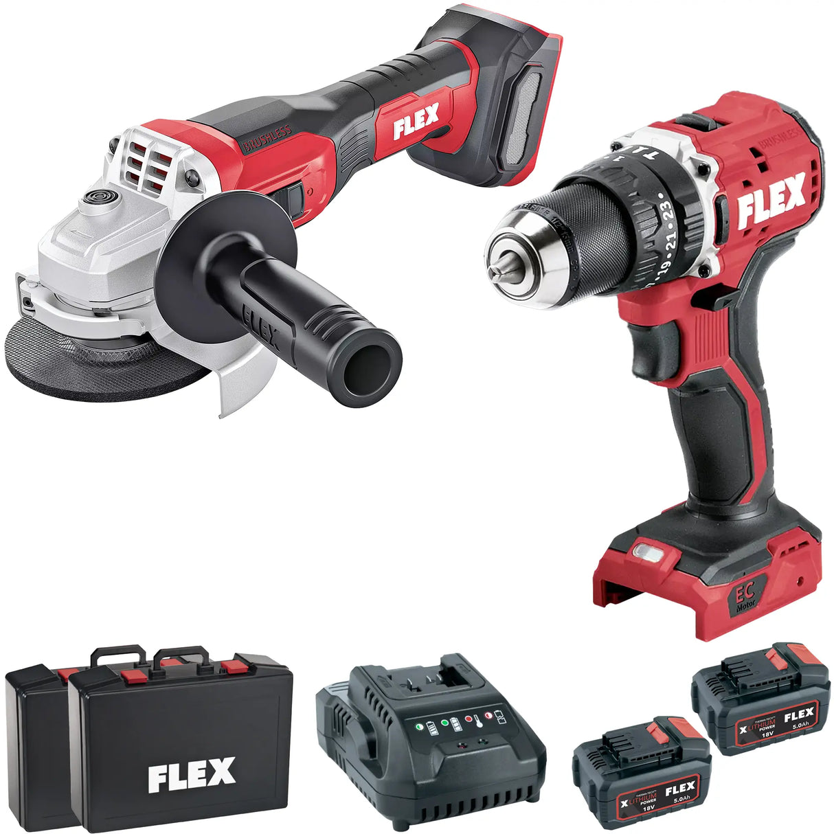 Combo Kit Flex L 125 EC LD + PD 2G EC LD TC 18V 5Ah