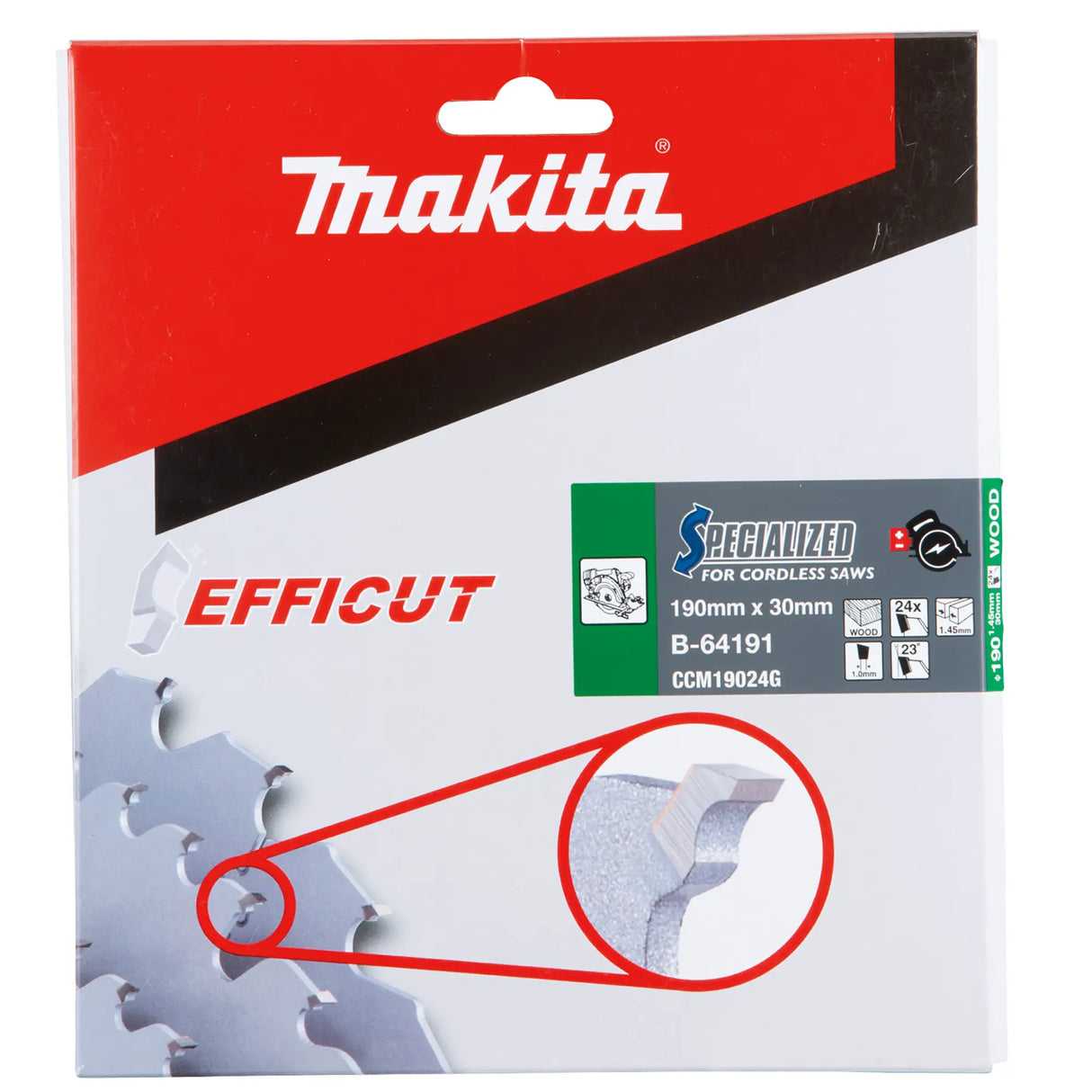 Disco Efficut T.C.T. Makita B-64191