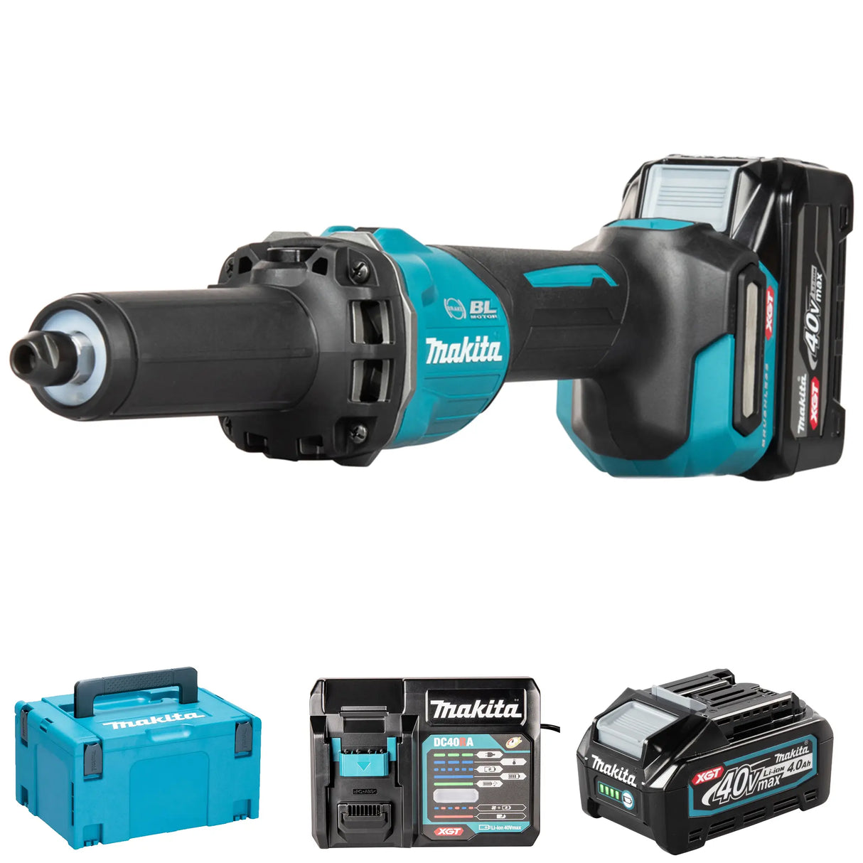 Smerigliatrice Diritta Makita GD001GM201 40V 4Ah