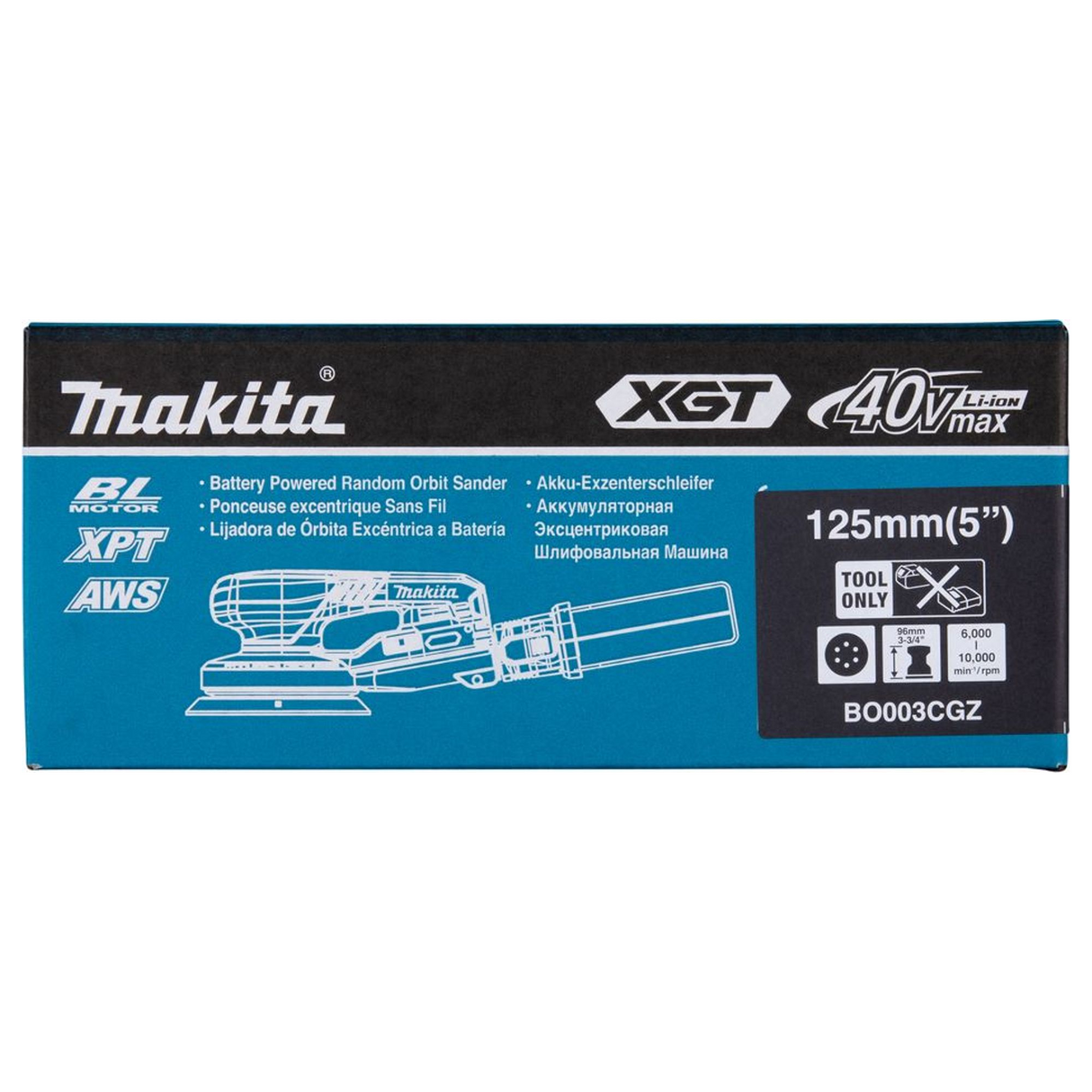 BO003CGZ - Szlifierka mimośrodowa Makita BO003CGZ 40 V - Zdjęcie 19