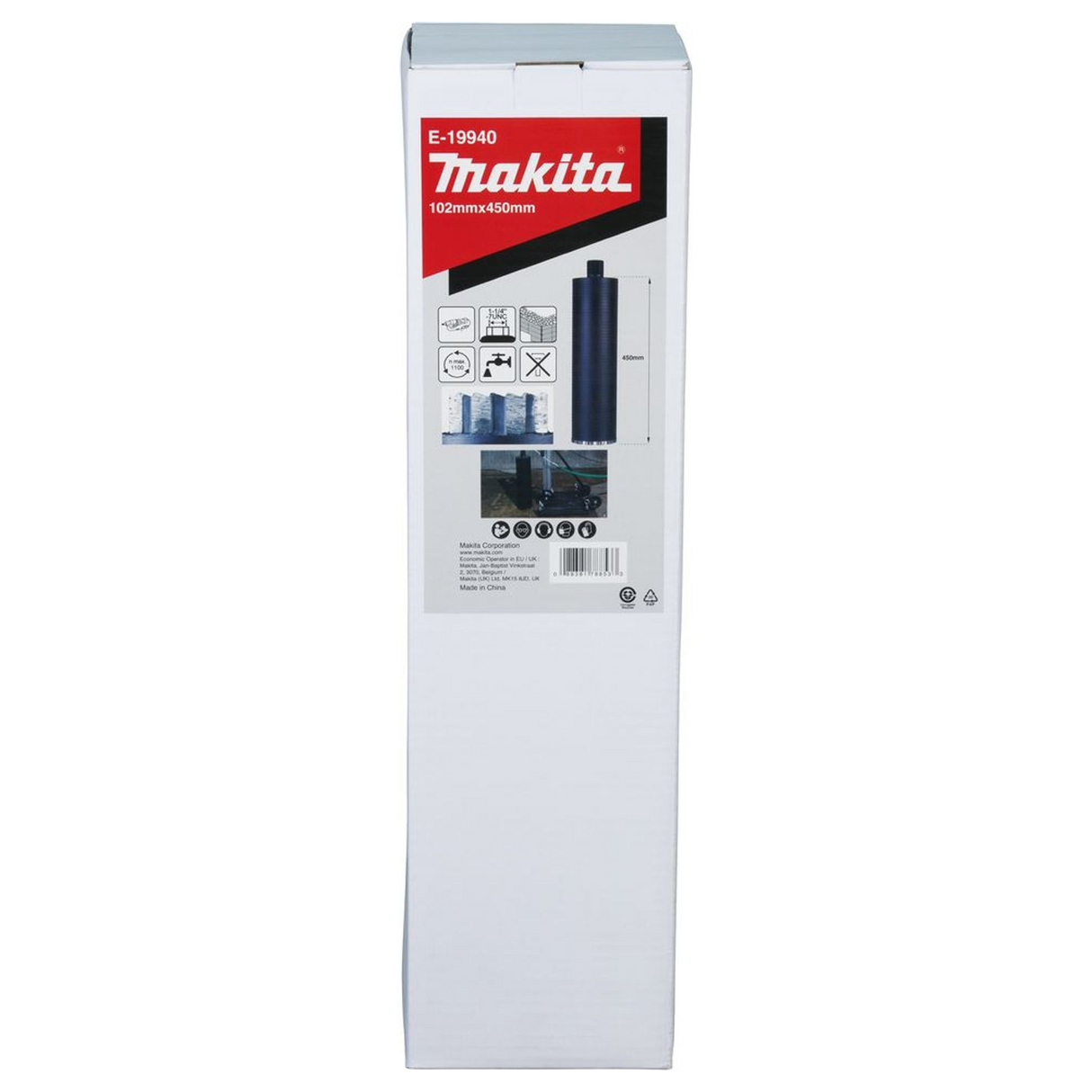 E-19940 - Corona Diamantata Makita E-19940 102x450mm Wet 1-1/4"UNC - Immagine 6