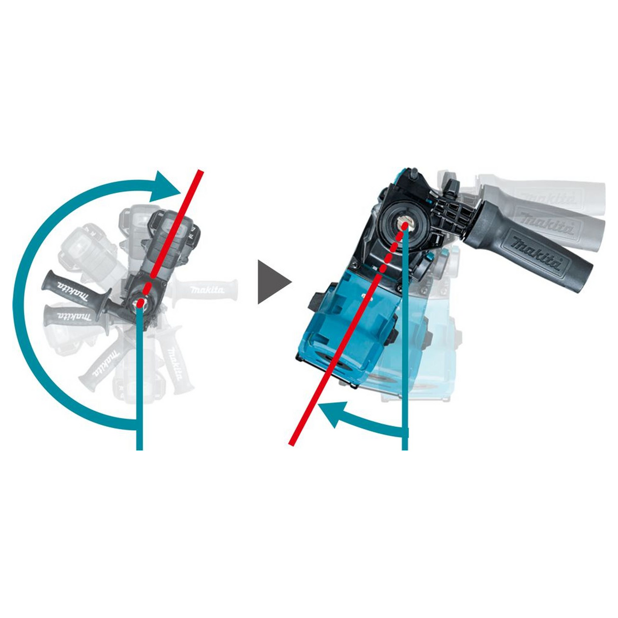 HR011GU201 - Wiertarko-wkrętarka udarowa Makita HR011GU201 40 V - Zdjęcie 20