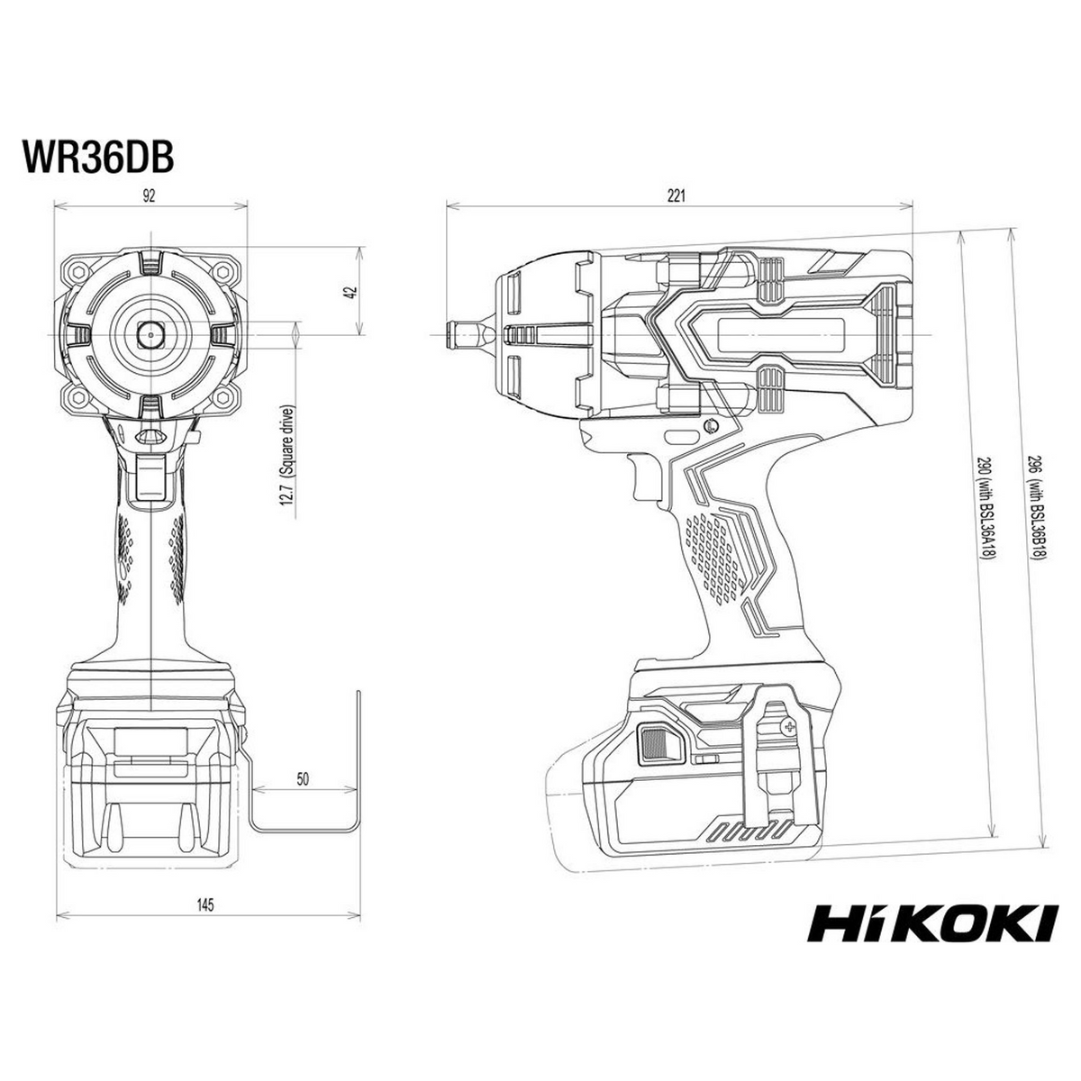 WR36DBWRZ - Avvitatore a Impulsi HiKOKI WR36DBWRZ 36V - Immagine 3