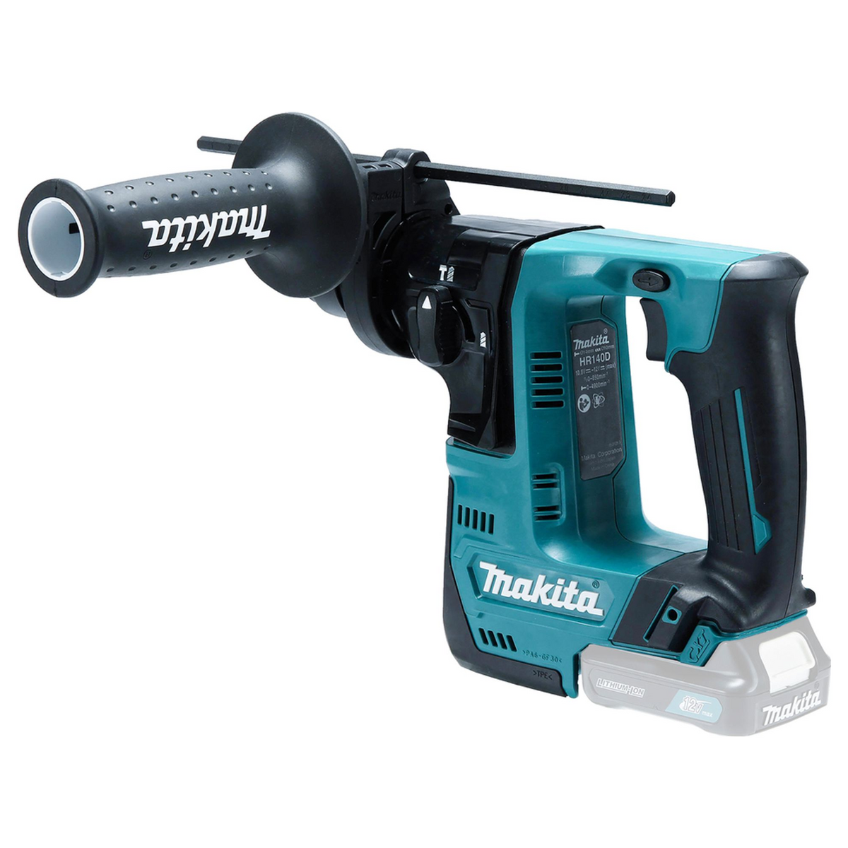 HR140DZJ - Makita HR140DZJ CXT 12V SDS-Plus 14mm młotowiertarka - Zdjęcie 3