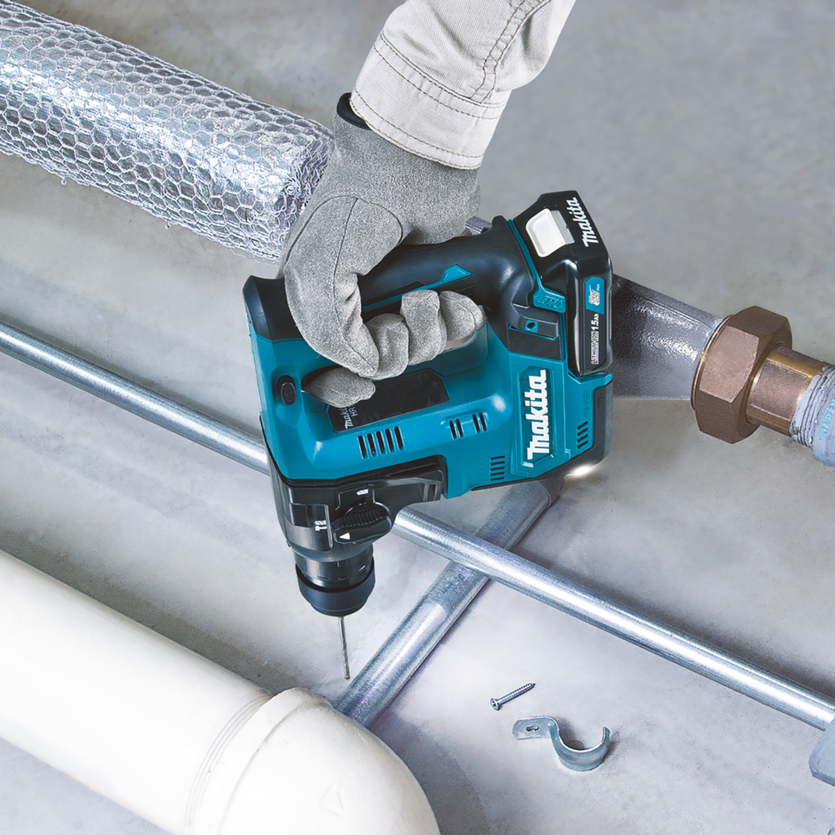 HR140DZJ - Makita HR140DZJ CXT 12V SDS-Plus 14mm młotowiertarka - Zdjęcie 9