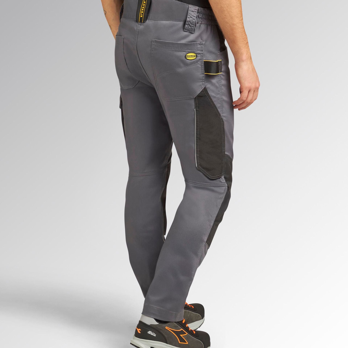 702.183065-75070 – Spodnie robocze Diadora Utility Rock Stretch Performance 2.0, stalowoszare – Zdjęcie 3