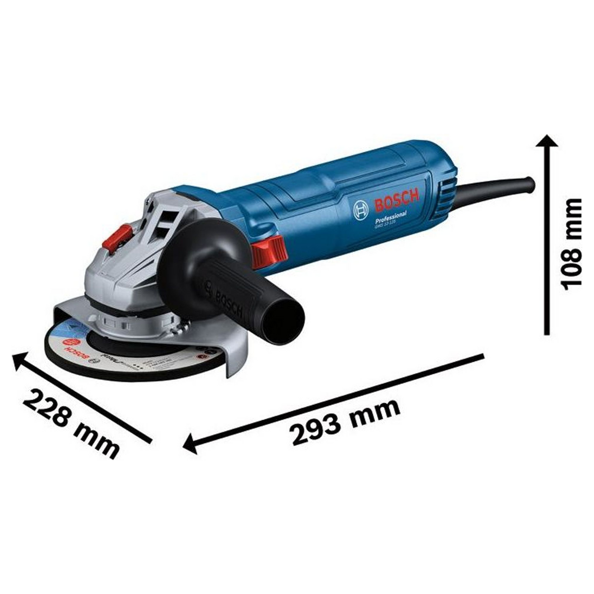 Smerigliatrice Bosch GWS 12-125 PRO 1200W