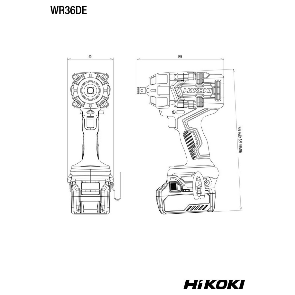 WR36DEWRZ - Avvitatore a Impulsi HiKOKI WR36DEWRZ 36V - Immagine 11