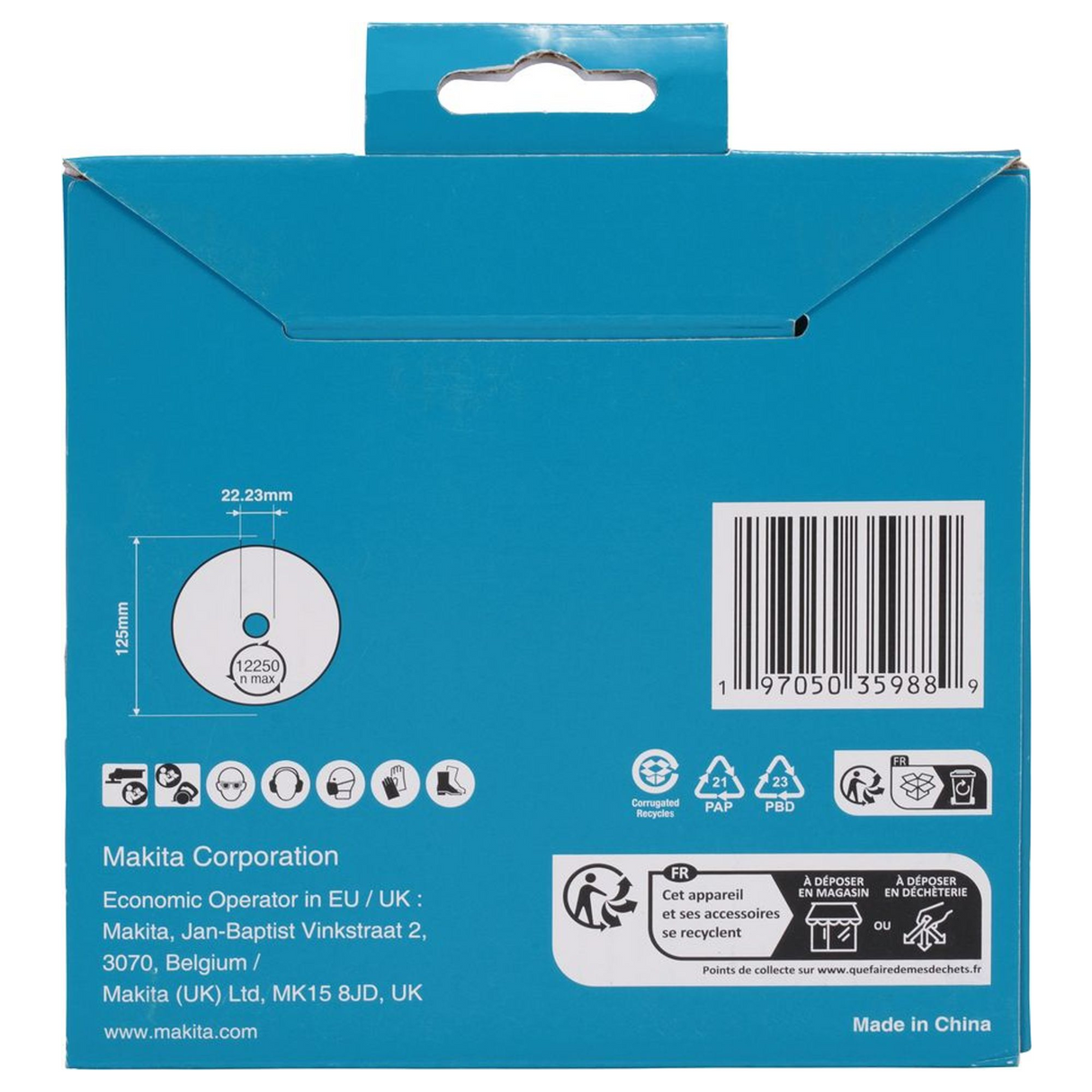 D-80226 - Tarcza diamentowa Makita D-80226 125 mm - Zdjęcie 5