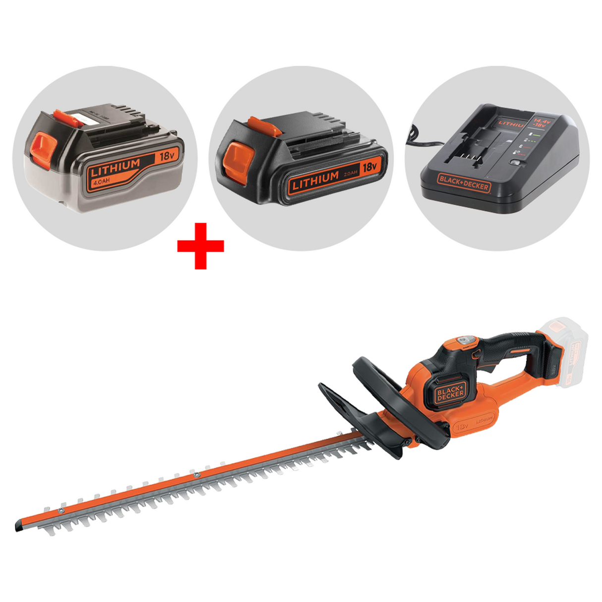 GTC18504PC-QW - Nożyce do żywopłotu Black & Decker GTC18504PC-QW 18 V 4 Ah