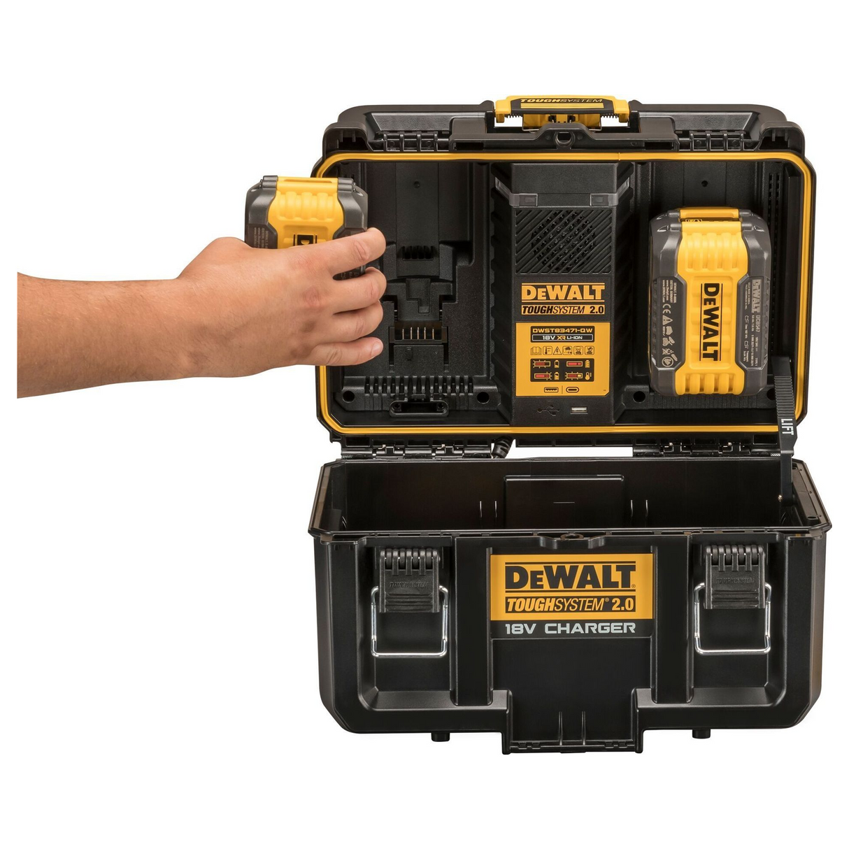 DWST83471-QW – Podwójna ładowarka akumulatorów Dewalt DWST83471-QW ToughSystem 2.0 – Zdjęcie 13
