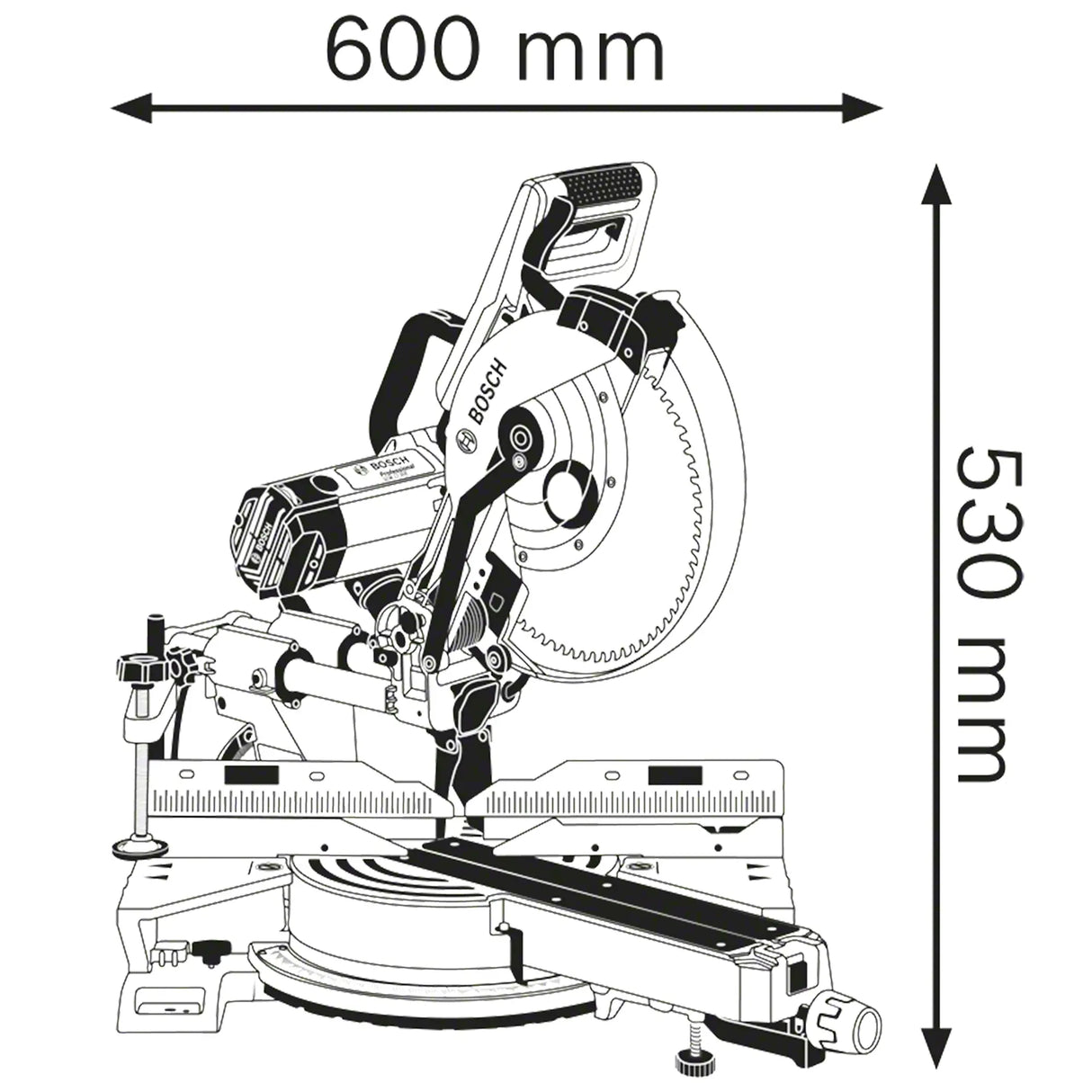 Piła ukosowa promieniowa Bosch GCM 12 SDE
