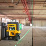 Dewalt DCLE14361GB-XJ Zielony laser wieloliniowy