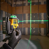Dewalt DCLE14361GB-XJ Zielony laser wieloliniowy