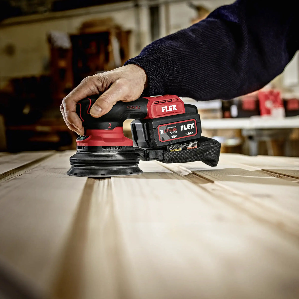 Levigatrice rotorbitale Flex ORE 2-125 18V EC C