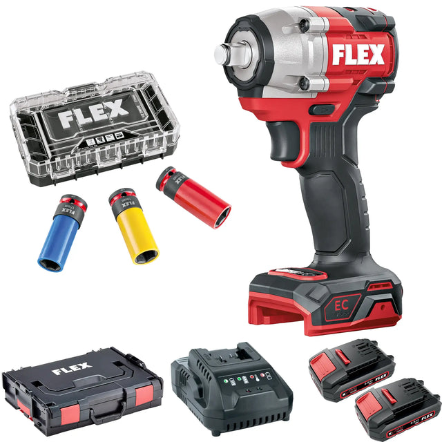 Avvitatore a impulsi Flex 18 V IW 1/2" 400 EC 18V 2.5Ah