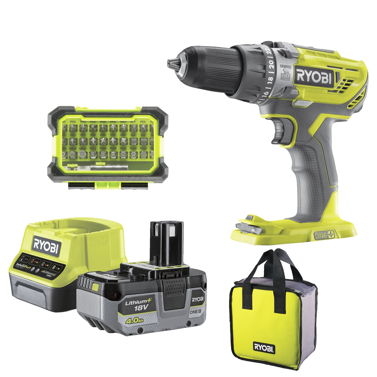 Avvitatore a Percussione Ryobi R18PD3-140SA
