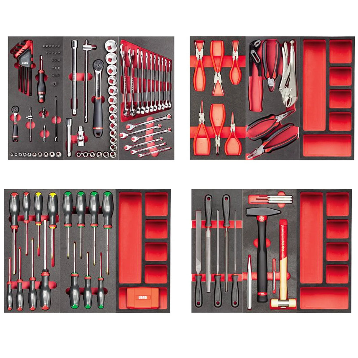 Carrello START Usag 516 ST6NMM con Assortimento Manutenzione 156 pz