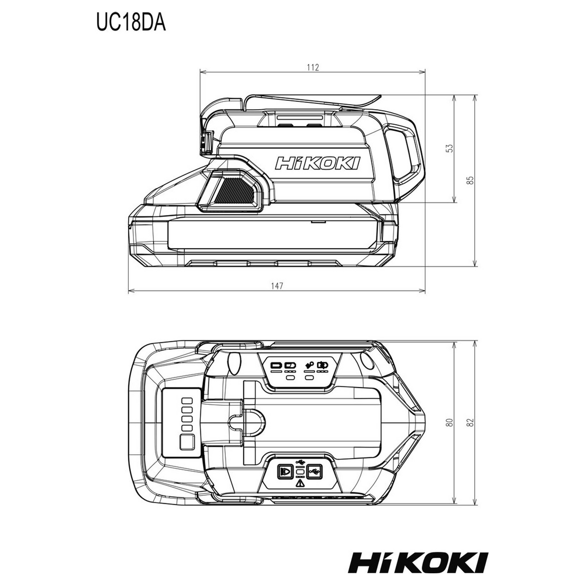 UC18DAW4Z – Adapter USB i ładowarka HiKOKI UC18DAW4Z 18 V – zdjęcie 8