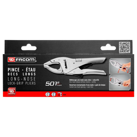 501APB - Szczypce zaciskowe Facom 501APB 250 mm z długimi końcówkami
