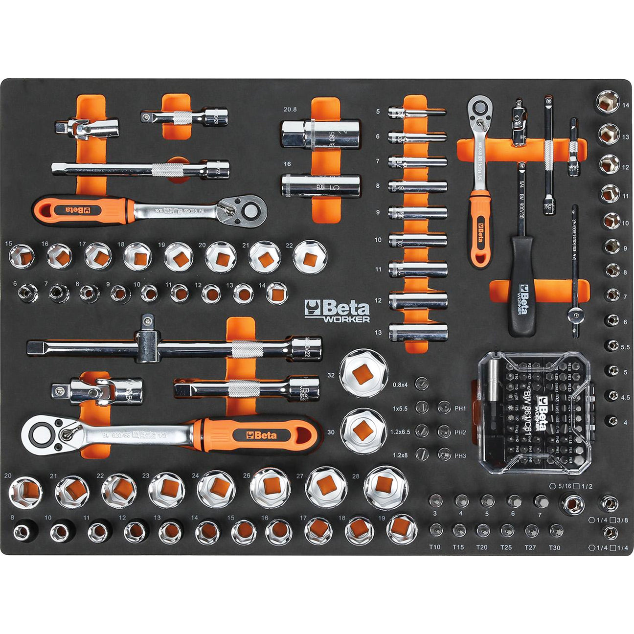 Zestaw narzędzi Beta 268 UT. C45PRO SOFT BW