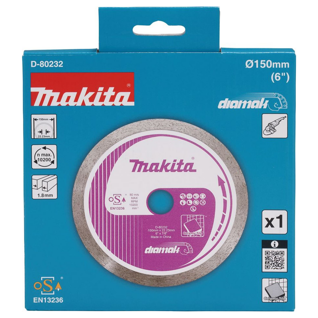 Disco Diamantato Makita D-80232 150mm Corona Continua