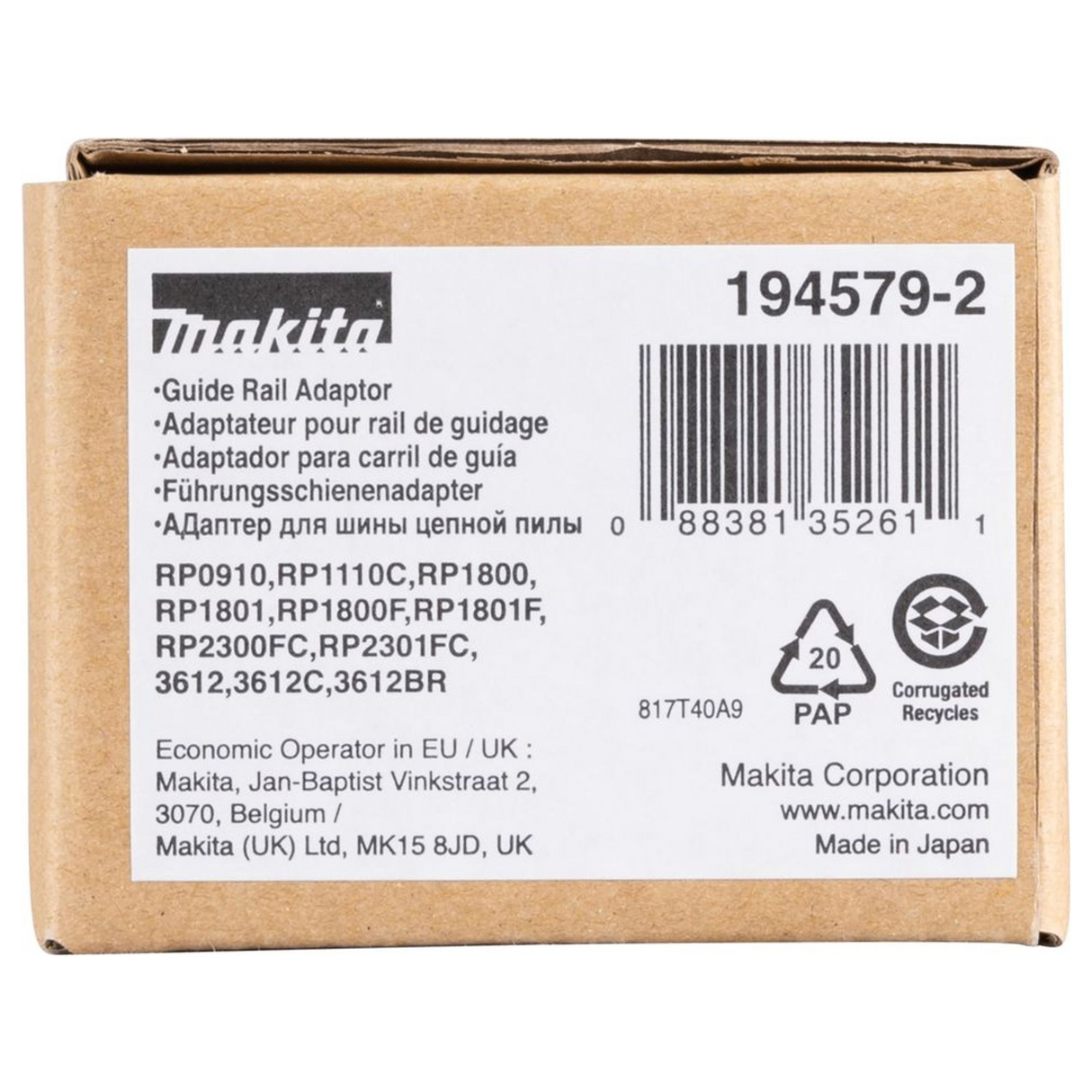 194579-2 – Adapter szyny prowadzącej Makita 194579-2 – Zdjęcie 5