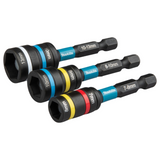 E-29826 - Set Bussole 2 in 1 Impact Black Makita E-29826 3pz Codolo 1/4" Hex - Immagine 2