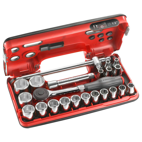 S.360DBOX4PB - Zestaw nasadek 1/2" z grzechotką Facom S.360DBOX4PB (22 szt.)
