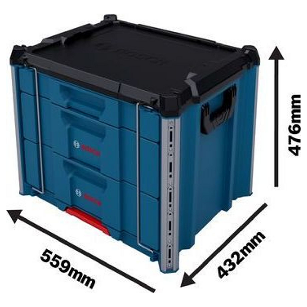 1600A037E3 - System transportu szuflad Bosch L-BOXX Contractor z 3 szufladami - Zdjęcie 9