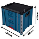 1600A037E3 - System transportu szuflad Bosch L-BOXX Contractor z 3 szufladami - Zdjęcie 9