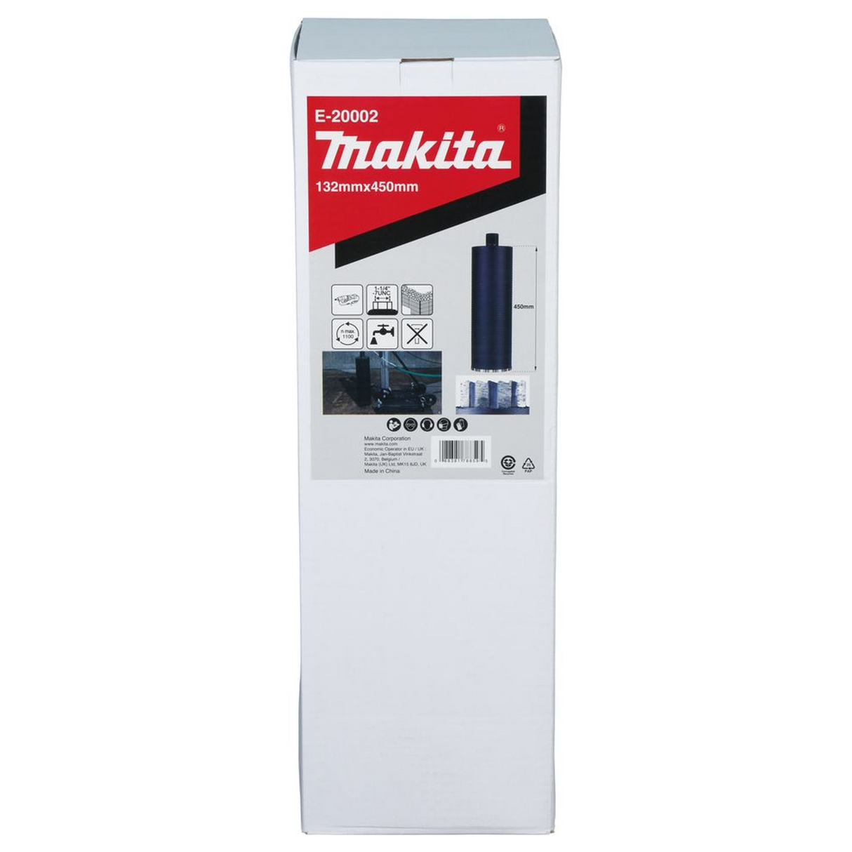 E-20002 - Makita E-20002 132x450mm diamentowe wiertło rdzeniowe do wiercenia na mokro 1-1/4" UNC - Zdjęcie 6