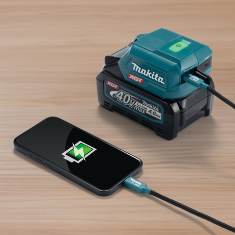 ADP002G - Makita ADP002G XGT 40V USB-C 105W + adapter USB-A - Zdjęcie 2