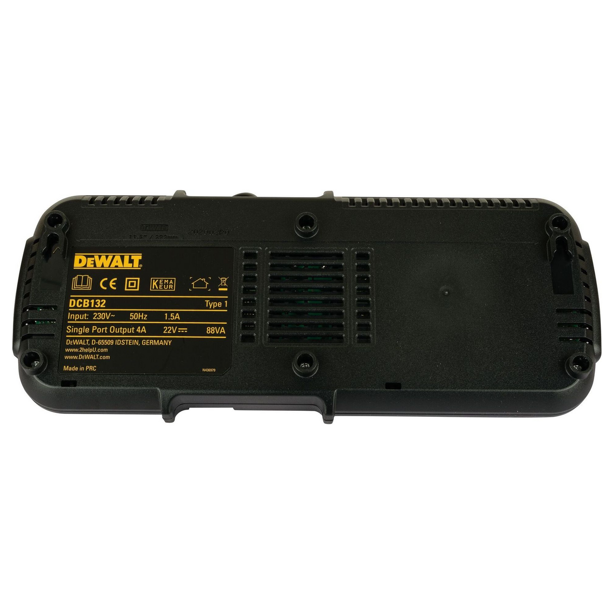 DCB132-QW - Stacja ładowania akumulatorów Dewalt DCB132-QW 18/54 V 4 A - Zdjęcie 4