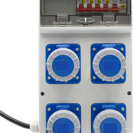 1154857120 - Brennenstuhl BSV 4 ITR2 RCD 30mA 4x CEE 230V/16A IP67 Rozdzielacz zasilania