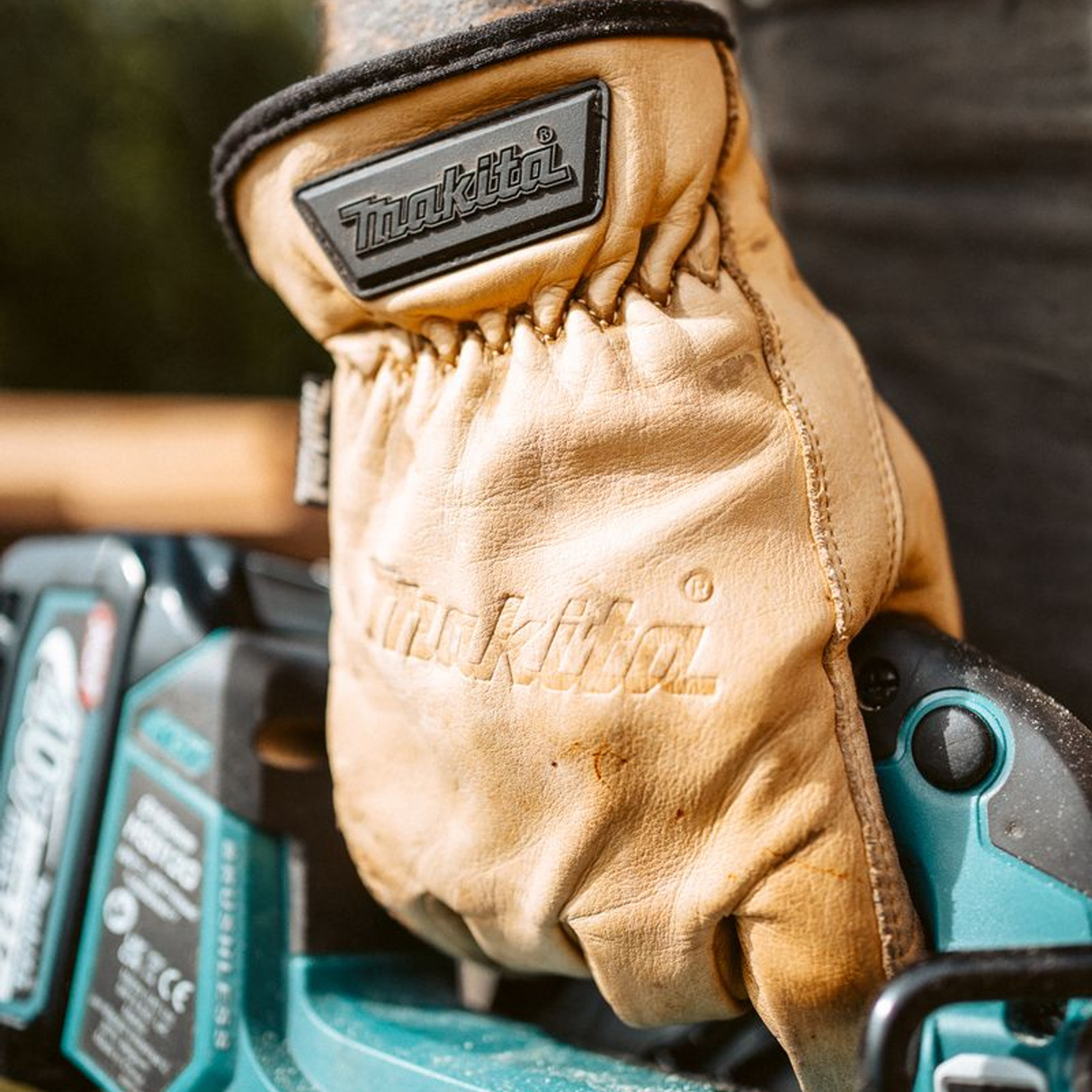 P-84632 - Rękawice robocze Makita P-84632 Cow Driver Leather, rozmiar L - Zdjęcie 7