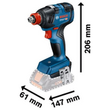 06019J2206 - Avvitatore a impulsi Bosch GDX 18V-200 PRO 18V 4Ah - Immagine 22