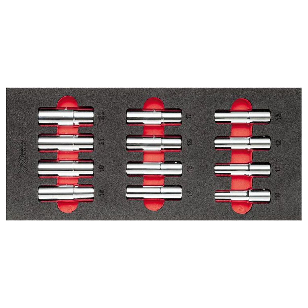 Modulo in spugna Usag 519 M 235XL con chiavi a bussola 12 pezzi