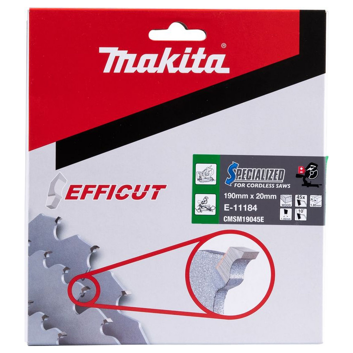 E-11184 - Makita E-11184 EFFICUT Brzeszczot 190/20 45 zębów - Zdjęcie 4