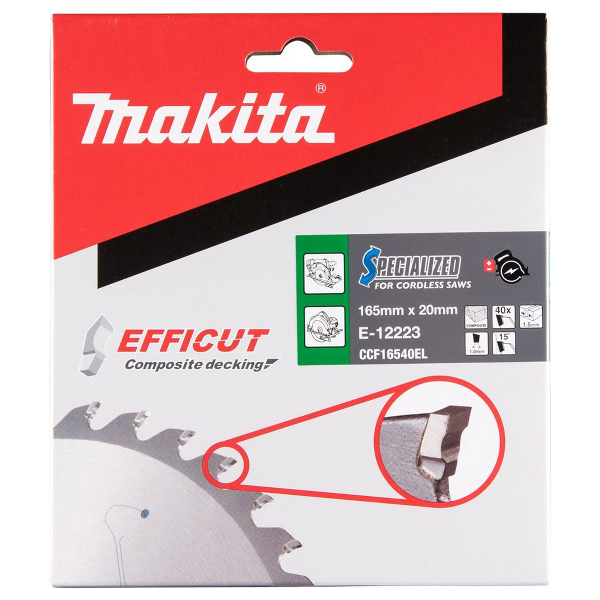 Lama Sega Circolare Makita Efficut E-12223