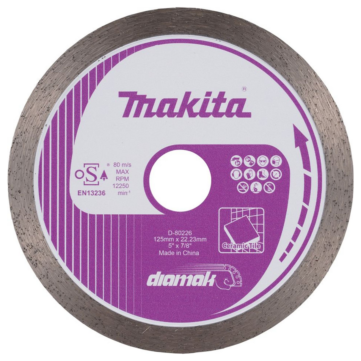D-80226 - Tarcza diamentowa Makita D-80226 125 mm - Zdjęcie 2