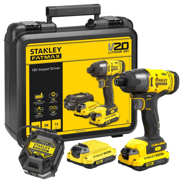 SFMCF800C2K-QW - Klucz udarowy Stanley FatMax SFMCF800C2K-QW 18 V 1,5 Ah