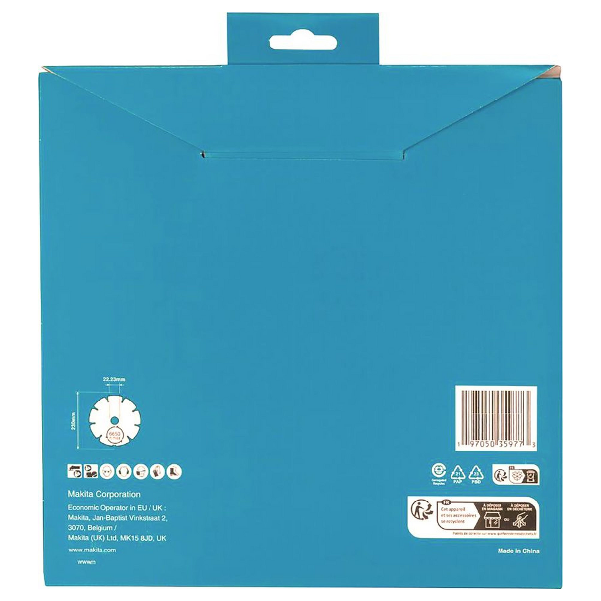 D-80117 - Makita D-80117 230 mm segmentowana tarcza diamentowa do wielu materiałów - Zdjęcie 5