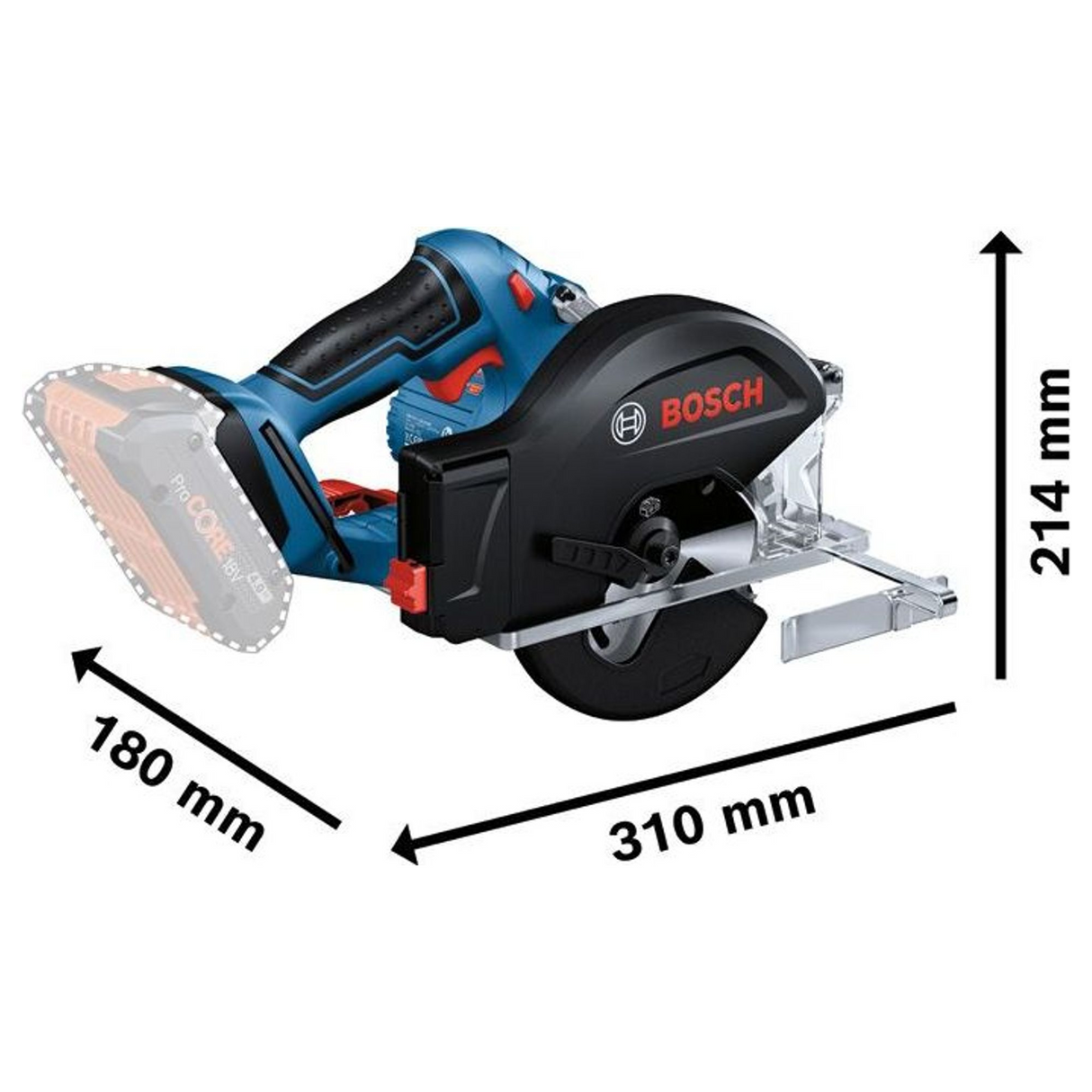 06016B8001 - Pilarka tarczowa Bosch Professional GKM 18V-50 PRO 18V - Zdjęcie 17