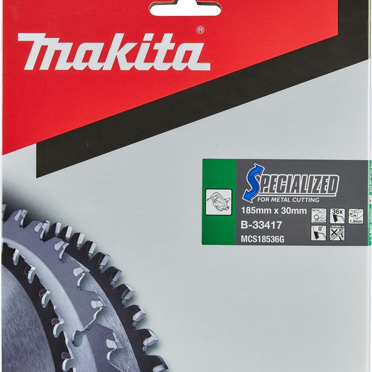 B-33417 - Tarcza pilarska specjalistyczna TCT Makita B-33417 185 mm 36 zębów - Zdjęcie 3