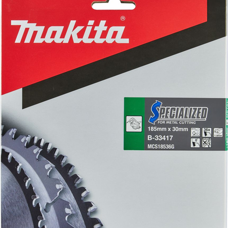 B-33417 - Lama per Sega Circolare Makita B-33417 Specialized T.C.T 185mm 36T - Immagine 3