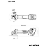 G3613DVFW2Z - Szlifierka kątowa HiKOKI G3613DVFW2Z 36 V 125 mm - Zdjęcie 12